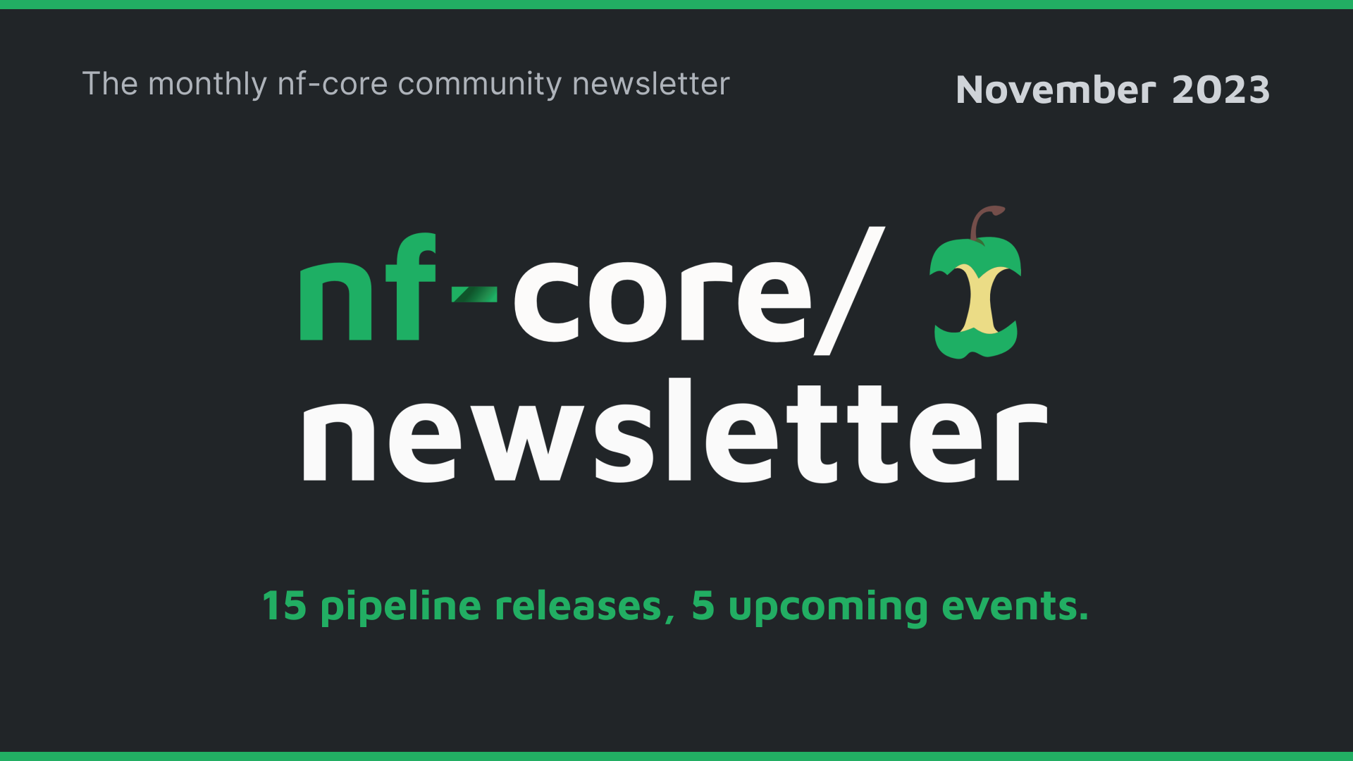 nf-core newsletter — November 2023